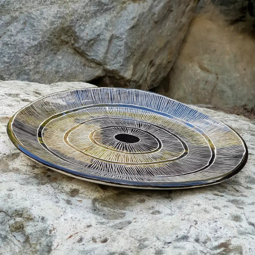 «مروارید سیاه» _بشقاب پذیرایی دفُرمه